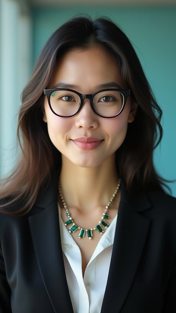 Professional AI-generated executive headshot for women - Example 6. Business-grade professional photo perfect for leadership positions, company websites, and executive branding.