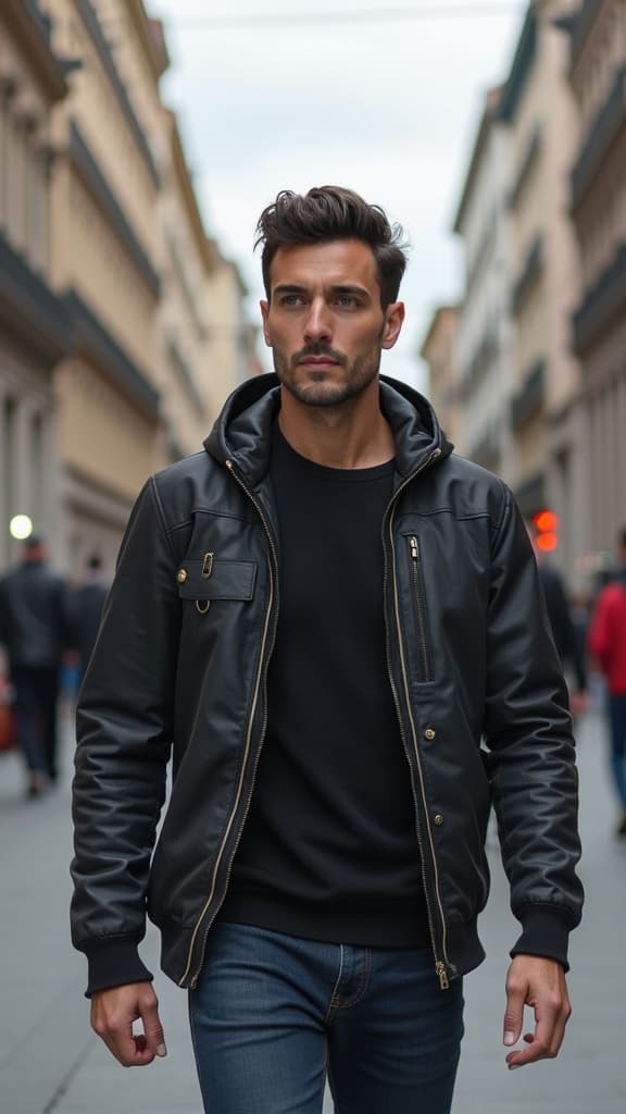 Attractive AI-generated Tinder profile picture for men - Example 1. Dating photo that gets matches on Tinder, Bumble, and Hinge.