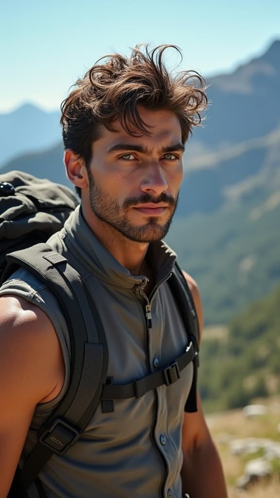 Attractive AI-generated Tinder profile picture for men - Example 5. Dating photo that gets matches on Tinder, Bumble, and Hinge.