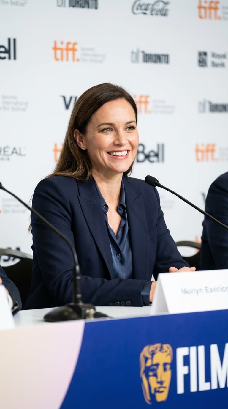 Celebrity Style example: Press Interview