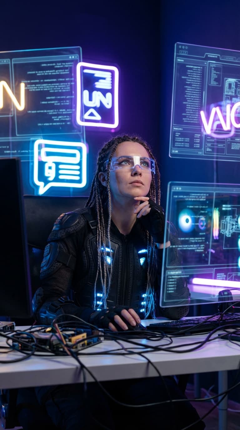 Tech & Developer example: Cyberpunk Dev